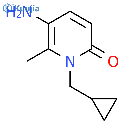 5-Amino-1-(cyclopropylmethyl)-6-methyl-1,2-dihydropyridin-2-one structure