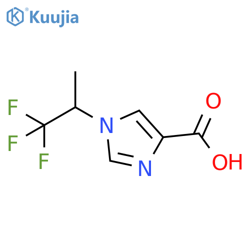1H-Imidazole-4-carboxylic acid, 1-(2,2,2-trifluoro-1-methylethyl)- structure