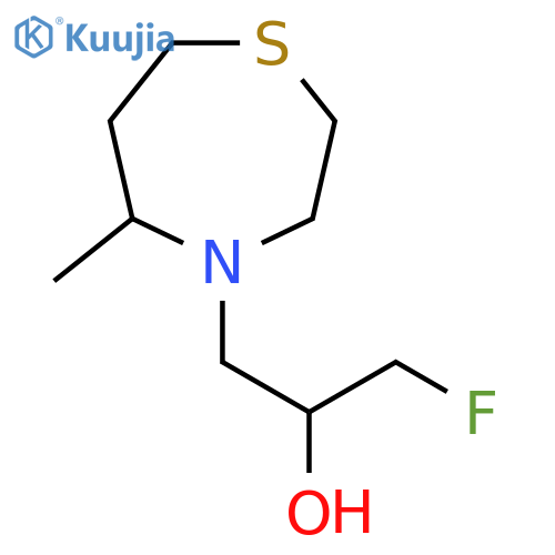 1-Fluoro-3-(5-methyl-1,4-thiazepan-4-yl)propan-2-ol structure