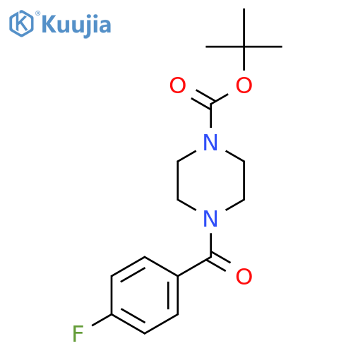 Tert-butyl 4-(4-fluorobenzoyl)piperazine-1-carboxylate structure
