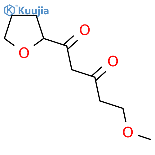 5-methoxy-1-(oxolan-2-yl)pentane-1,3-dione structure