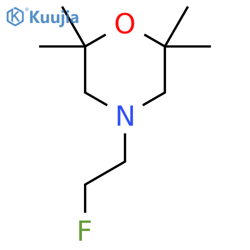 4-(2-Fluoroethyl)-2,2,6,6-tetramethylmorpholine structure