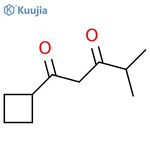 1-Cyclobutyl-4-methylpentane-1,3-dione structure
