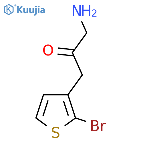 1-Amino-3-(2-bromothiophen-3-yl)propan-2-one structure