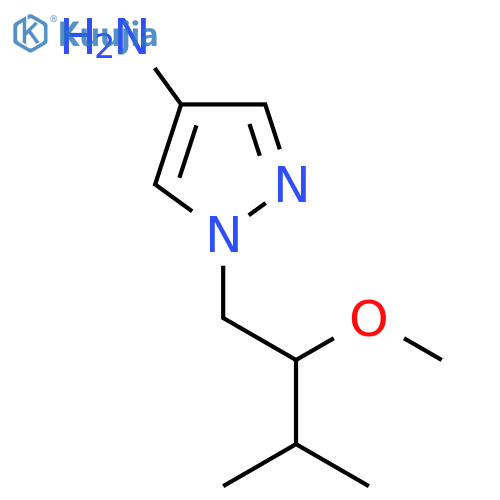 1-(2-methoxy-3-methylbutyl)-1H-pyrazol-4-amine structure