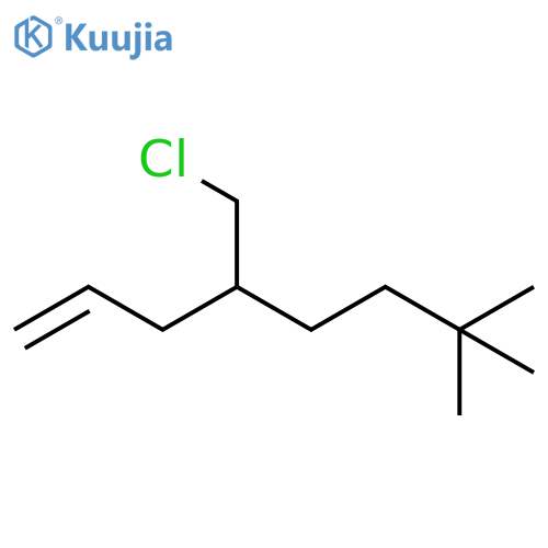 1-Octene, 4-(chloromethyl)-7,7-dimethyl- structure