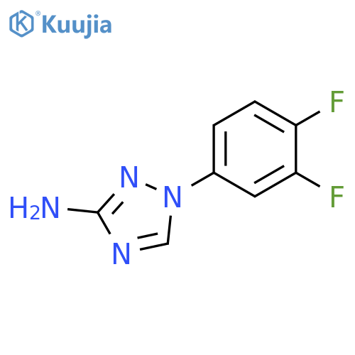 1-(3,4-difluorophenyl)-1H-1,2,4-triazol-3-amine structure