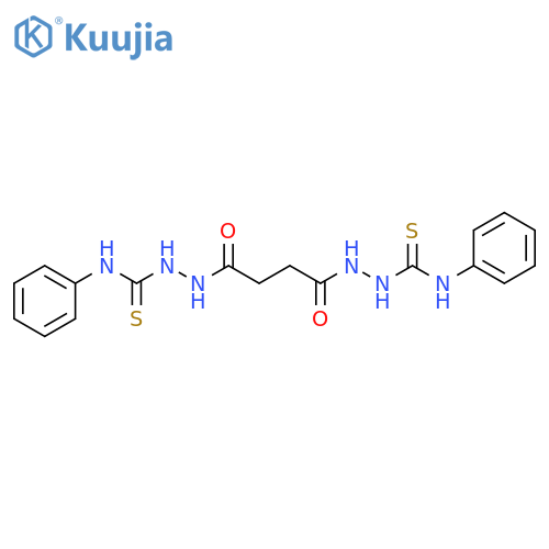 Butanedioic acid, 1,4-bis[2-[(phenylamino)thioxomethyl]hydrazide] structure