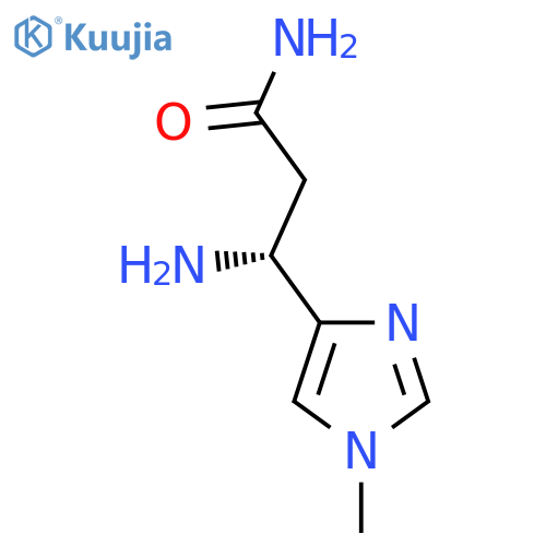 (3R)-3-Amino-3-(1-methyl-1H-imidazol-4-yl)propanamide structure