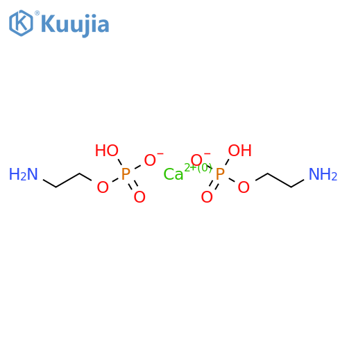 2-Aminoethyl dihydrogen phosphate calcium salt (2:1) structure