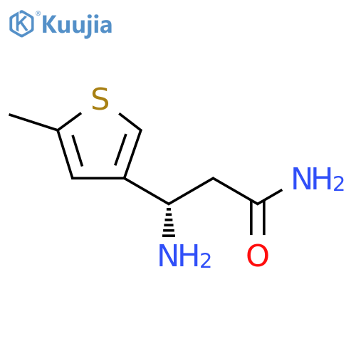 (3S)-3-Amino-3-(5-methylthiophen-3-yl)propanamide structure