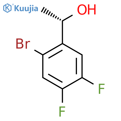 (1s)-1-(2-Bromo-4,5-difluorophenyl)ethan-1-ol structure