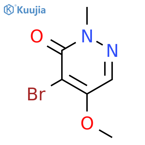 4-bromo-5-methoxy-2-methyl-2,3-dihydropyridazin-3-one structure