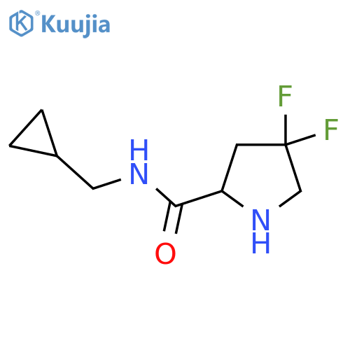 N-(Cyclopropylmethyl)-4,4-difluoropyrrolidine-2-carboxamide structure