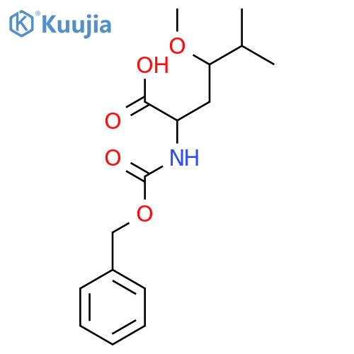 2-{[(Benzyloxy)carbonyl]amino}-4-methoxy-5-methylhexanoic acid structure