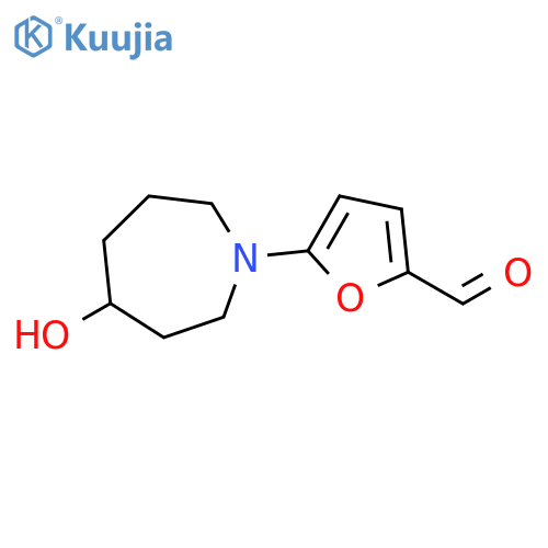 2-Furancarboxaldehyde, 5-(hexahydro-4-hydroxy-1H-azepin-1-yl)- structure