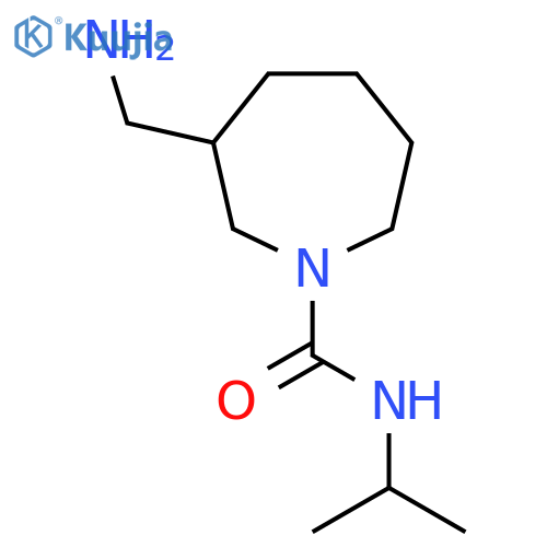 3-(aminomethyl)-N-(propan-2-yl)azepane-1-carboxamide structure