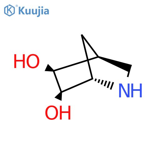 rac-(1R,4R,5R,6S)-2-azabicyclo[2.2.1]heptane-5,6-diol structure