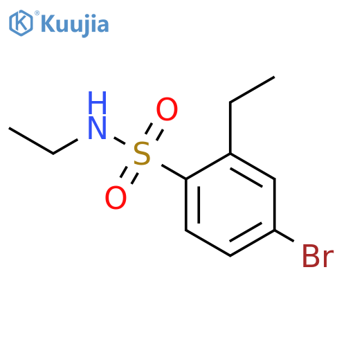 4-Bromo-N,2-diethylbenzene-1-sulfonamide structure