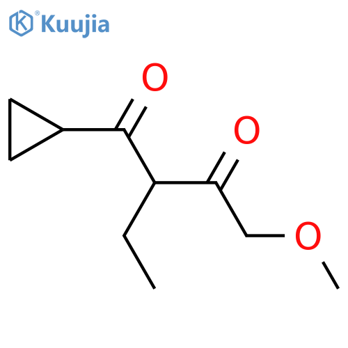 1-Cyclopropyl-2-ethyl-4-methoxybutane-1,3-dione structure