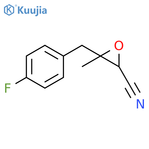 2-Oxiranecarbonitrile, 3-[(4-fluorophenyl)methyl]-3-methyl- structure
