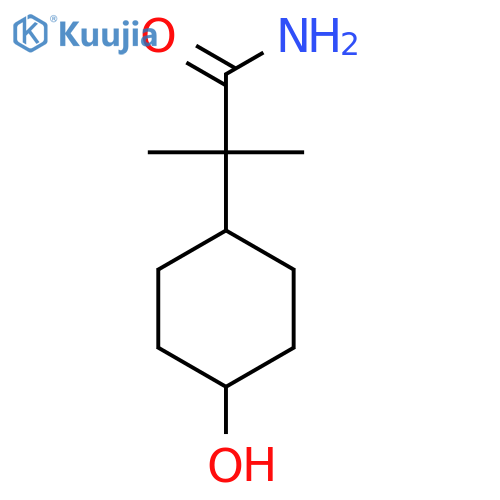 2-(4-Hydroxycyclohexyl)-2-methylpropanamide structure
