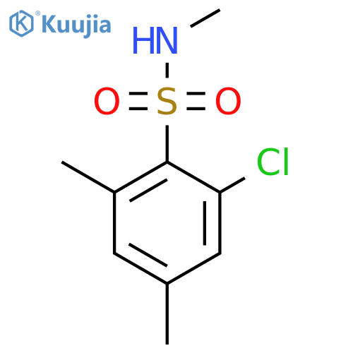 2-Chloro-N,4,6-trimethylbenzene-1-sulfonamide structure