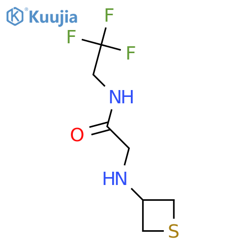 2-[(thietan-3-yl)amino]-N-(2,2,2-trifluoroethyl)acetamide structure