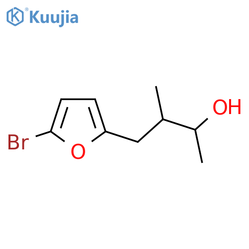 4-(5-Bromofuran-2-yl)-3-methylbutan-2-ol structure