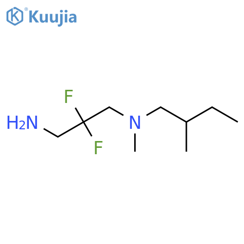 (3-Amino-2,2-difluoropropyl)(methyl)(2-methylbutyl)amine structure