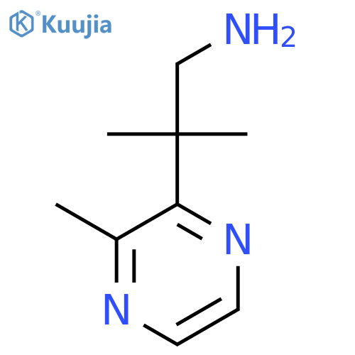 2-Methyl-2-(3-methylpyrazin-2-yl)propan-1-amine structure