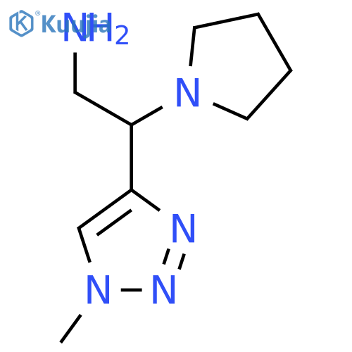 2-(1-Methyltriazol-4-yl)-2-pyrrolidin-1-ylethanamine structure