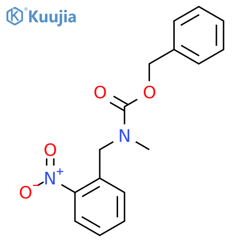 benzyl N-methyl-N-(2-nitrophenyl)methylcarbamate structure