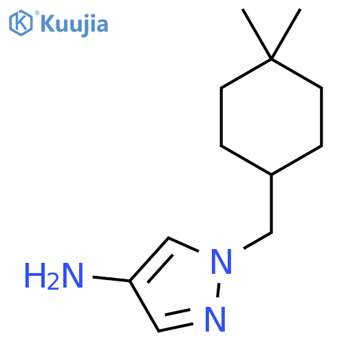 1-[(4,4-dimethylcyclohexyl)methyl]-1H-pyrazol-4-amine structure