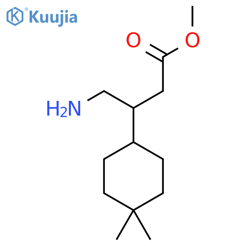 methyl 4-amino-3-(4,4-dimethylcyclohexyl)butanoate structure