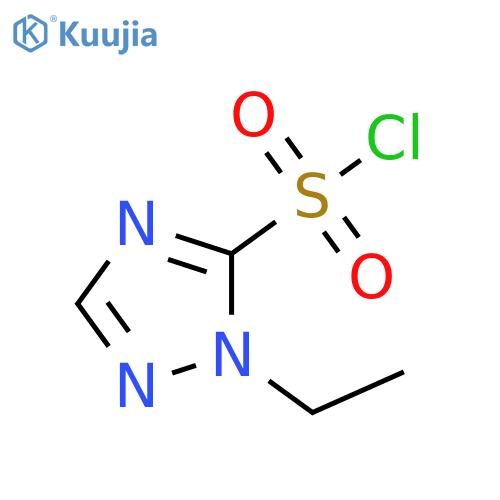 1-ethyl-1H-1,2,4-triazole-5-sulfonyl chloride structure