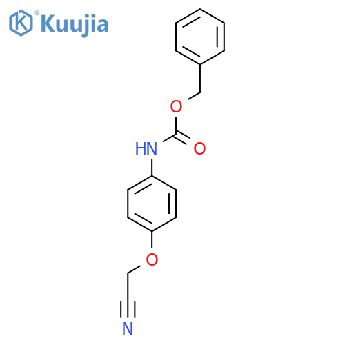 benzyl N-[4-(cyanomethoxy)phenyl]carbamate structure