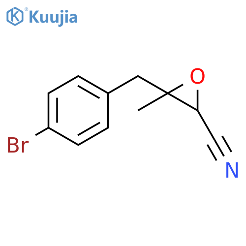 2-Oxiranecarbonitrile, 3-[(4-bromophenyl)methyl]-3-methyl- structure