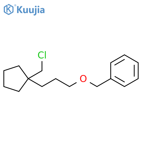 [[3-[1-(Chloromethyl)cyclopentyl]propoxy]methyl]benzene structure