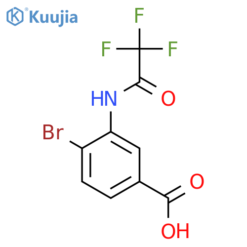 4-Bromo-3-(trifluoroacetamido)benzoic acid structure