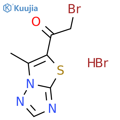 2-Bromo-1-(6-methyl1,3thiazolo3,2-b 1,2,4triazolo-5-yl)-1-ethanone hydrobromide structure