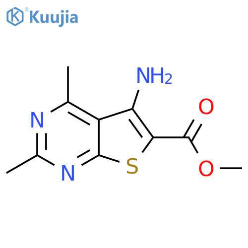 Methyl 5-amino-2,4-dimethylthieno[2,3-d]pyrimidine-6-carboxylate structure