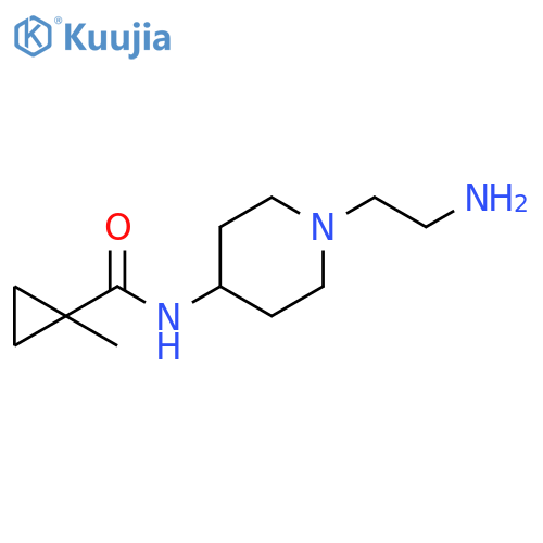 Cyclopropanecarboxamide, N-[1-(2-aminoethyl)-4-piperidinyl]-1-methyl- structure