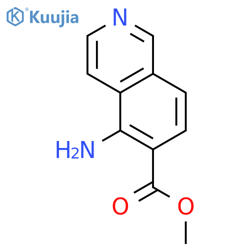 6-Isoquinolinecarboxylicacid, 5-amino-, methyl ester structure