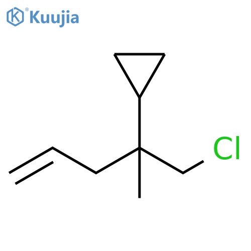 Cyclopropane, [1-(chloromethyl)-1-methyl-3-buten-1-yl]- structure