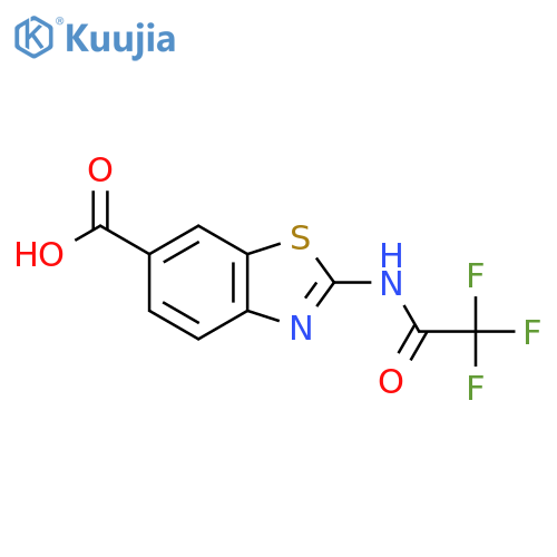2-(Trifluoroacetamido)-1,3-benzothiazole-6-carboxylic acid structure