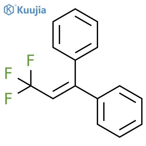 (3,3,3-trifluoroprop-1-ene-1,1-diyl)dibenzene structure