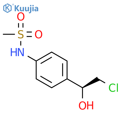 N-{4-(1S)-2-chloro-1-hydroxyethylphenyl}methanesulfonamide structure