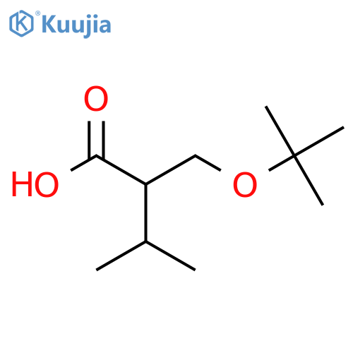 2-[(Tert-butoxy)methyl]-3-methylbutanoic acid structure