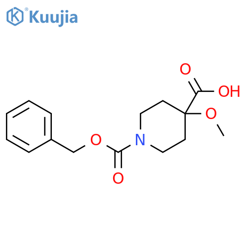 1,4-Piperidinedicarboxylic acid, 4-methoxy-, 1-(phenylmethyl) ester structure
